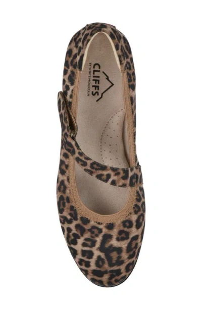 Cliffs By White Mountain Women's Carwen Ballet Flat In Animal Print