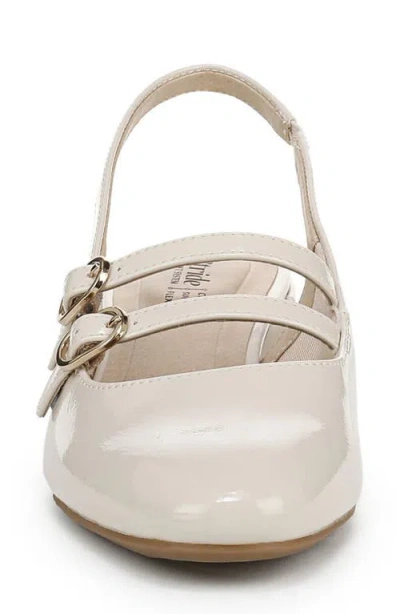 Lifestride Women's Beatrice Block Heel Slingback Pumps In White