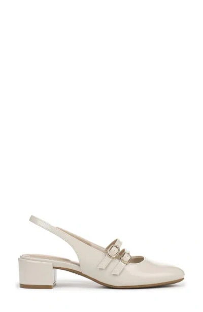 Lifestride Women's Beatrice Block Heel Slingback Pumps In White