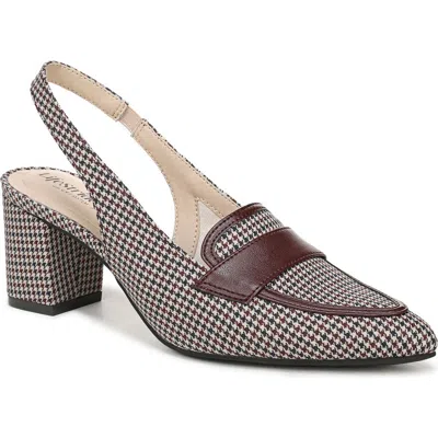 Lifestride Women's Angel Pointed Toe Block Heel Slingback Pumps In Multi