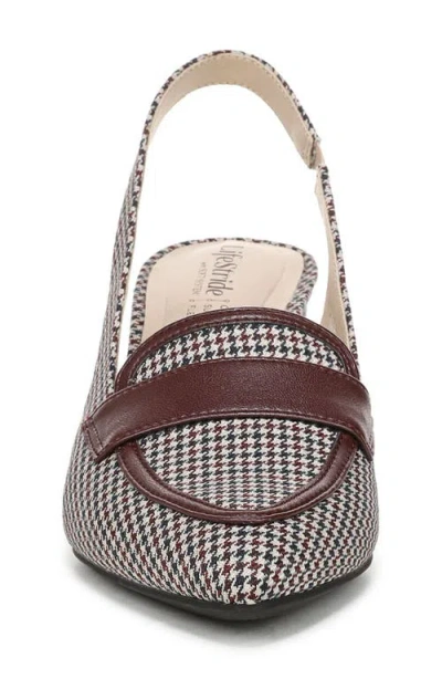 Lifestride Women's Angel Pointed Toe Block Heel Slingback Pumps In Multi