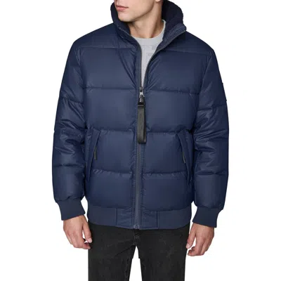Karl Lagerfeld Paris Puffer Jacket In Blue