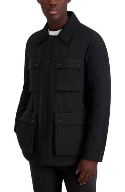 Karl Lagerfeld Paris Quilted Jacket In Black