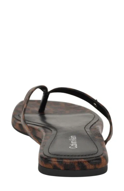 Calvin Klein Women's Stelea Flat Thong Sandals In Multi