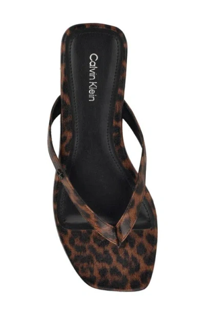 Calvin Klein Women's Stelea Flat Thong Sandals In Multi