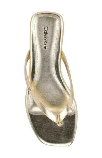Calvin Klein Stelea Sandal In Gold