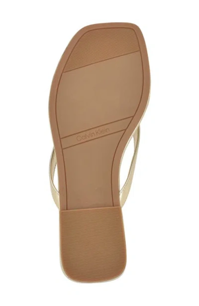 Calvin Klein Stelea Sandal In Gold