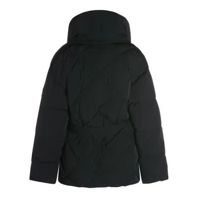 Mackage Olive Belted Quilted Down Jacket In Black