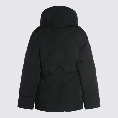 Mackage Olive Belted Quilted Down Jacket In Black