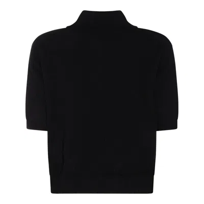 Givenchy Wool And Cashmere Polo Sweater In Black