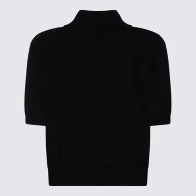 Givenchy Wool And Cashmere Polo Sweater In Black