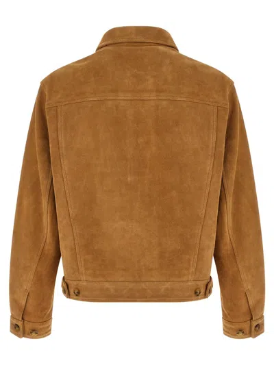 Baracuta Roughout Button-up Pocket Jacket In Brown