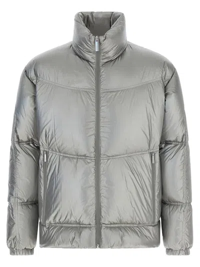 Laminar Metallic Shield Down Jacket With Titanium Coating Clothing In Silver