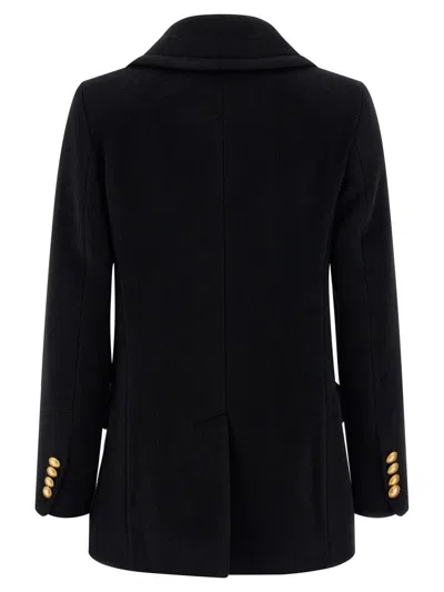 Tagliatore 'blanche' Coat In Black