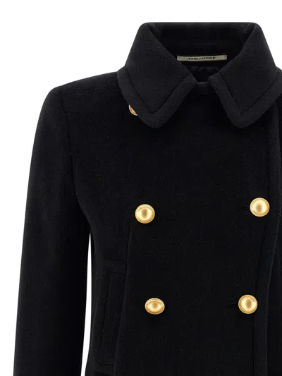 Tagliatore 'blanche' Coat In Black