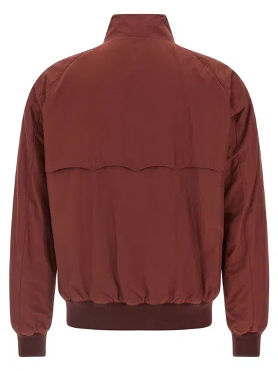 Baracuta Zip High-neck Jacket In Red