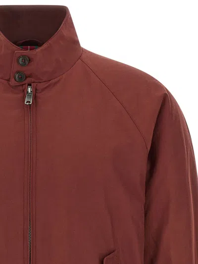 Baracuta Zip High-neck Jacket In Red