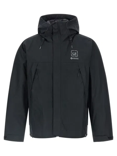 C.p. Company Outerwear Medium Jacket In Goretex Windstopper Clothing In Black