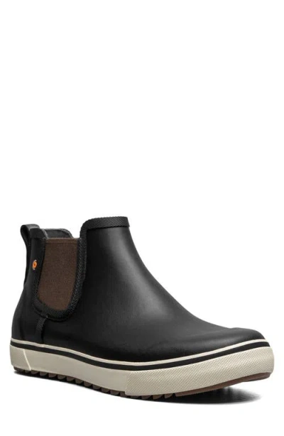 Bogs Kicker Ii Waterproof Chelsea Rain Boot In Black