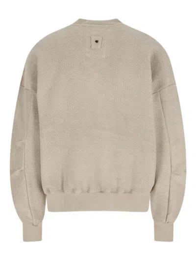 White Sand Crewneck Sweatshirt In Yellow