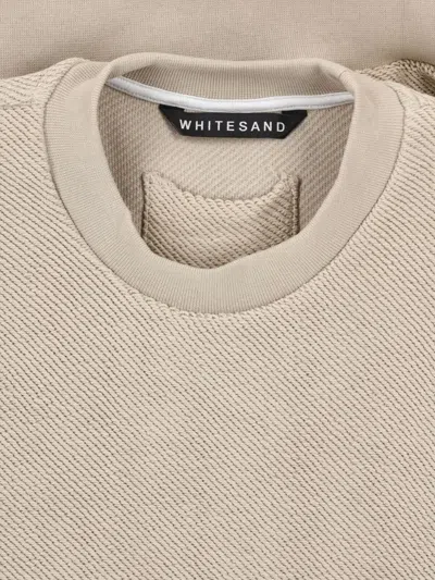 White Sand Crewneck Sweatshirt In Yellow