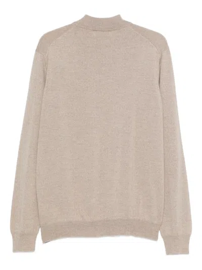 Gran Sasso Long-sleeved Sweater In Neutral