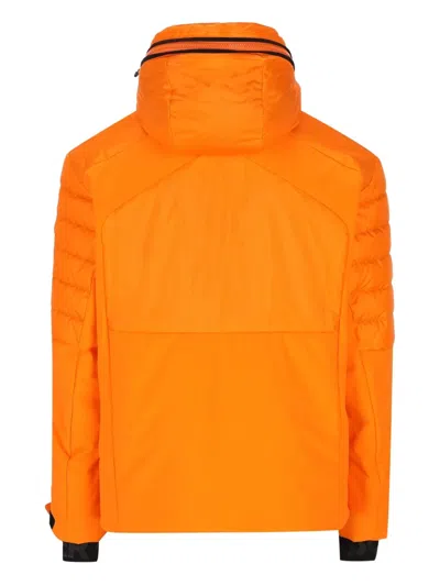 Bogner Quilted Hooded Jacket In Orange