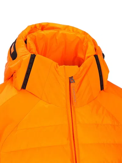 Bogner Quilted Hooded Jacket In Orange