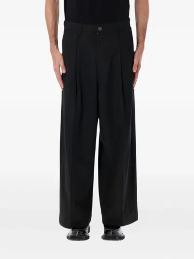 Obey Oliver Pleated Trousers In Black