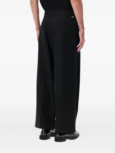 Obey Oliver Pleated Trousers In Black