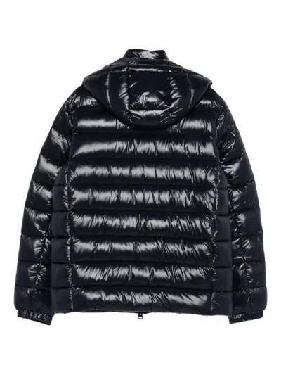 Save The Duck Florian Down Jacket With Lacquered Finish And Removable Hood In Black
