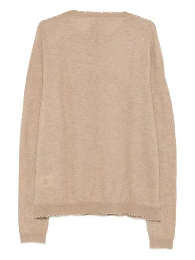 Frei-mut Crew Neck Sweater In Brown