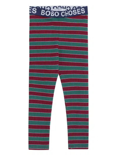 Bobo Choses Striped Leggings In Multi