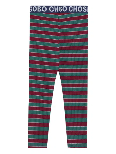 Bobo Choses Striped Leggings In Multi