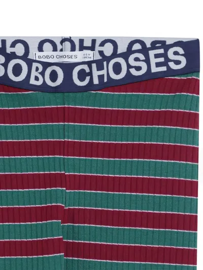 Bobo Choses Striped Leggings In Multi