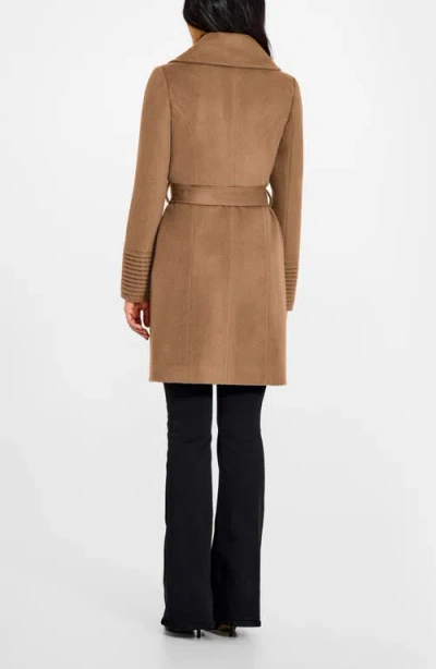Sentaler Alpaca & Wool Wrap Coat In Brown