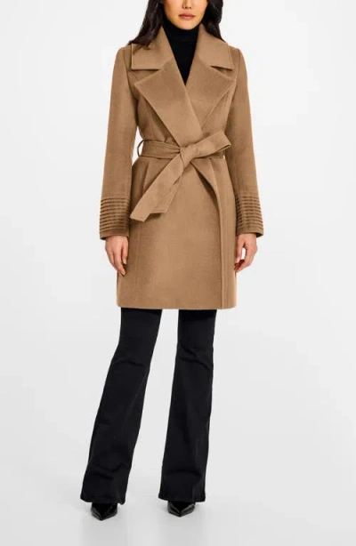 Sentaler Alpaca & Wool Wrap Coat In Brown