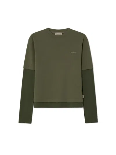 Carrera Crew-neck Sweatshirt In Green