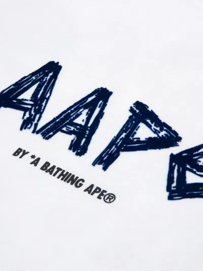 Aape By A Bathing Ape Aape Logo-print T-shirt In White