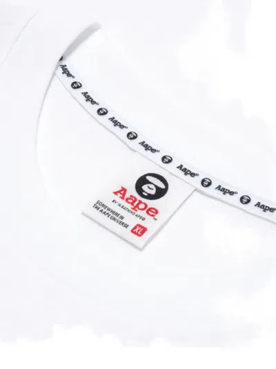 Aape By A Bathing Ape Aape Logo-print T-shirt In White