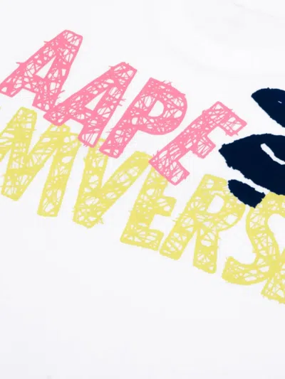 Aape By A Bathing Ape Aape Logo-print T-shirt In White