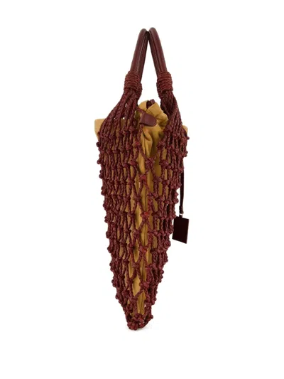Paula Macramé Maxi Bag In Brown