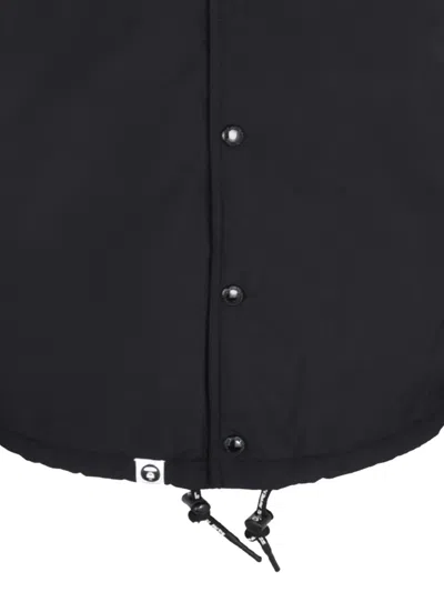 Aape By A Bathing Ape Aapenow Moonface Hooded Jacket In Black