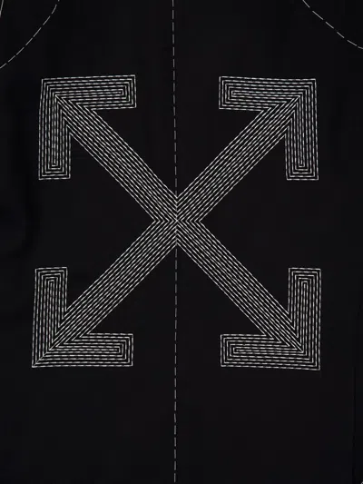 Off-white Stitch Single-breasted Blazer In Black