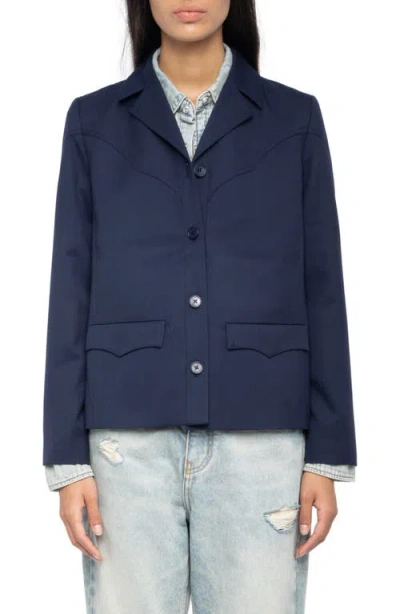 Zadig & Voltaire Lara Tailleur Jacket In Blue