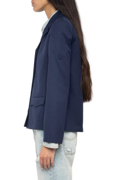 Zadig & Voltaire Lara Tailleur Jacket In Blue