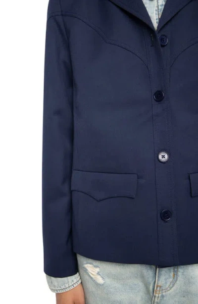 Zadig & Voltaire Lara Tailleur Jacket In Blue