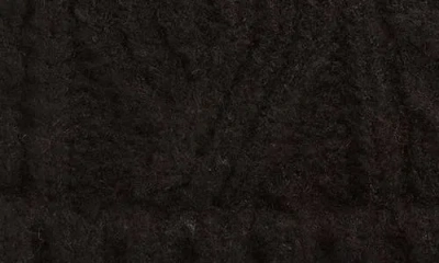 Treasure & Bond Cable Stitch Pom Beanie In Black