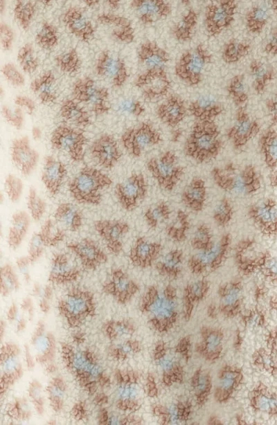 Zella Girl Kids' High Pile Fleece Zip-up Hoodie In Neutral