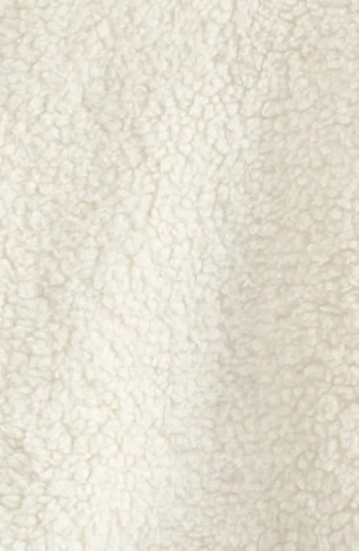 Zella Girl Kids' High Pile Fleece Zip-up Hoodie In White